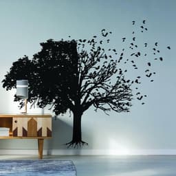 image-Chic Wall Sticker Featuring a Sophisticated Tree Silhouette Design