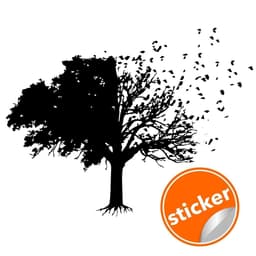image-Chic Wall Sticker Featuring a Sophisticated Tree Silhouette Design