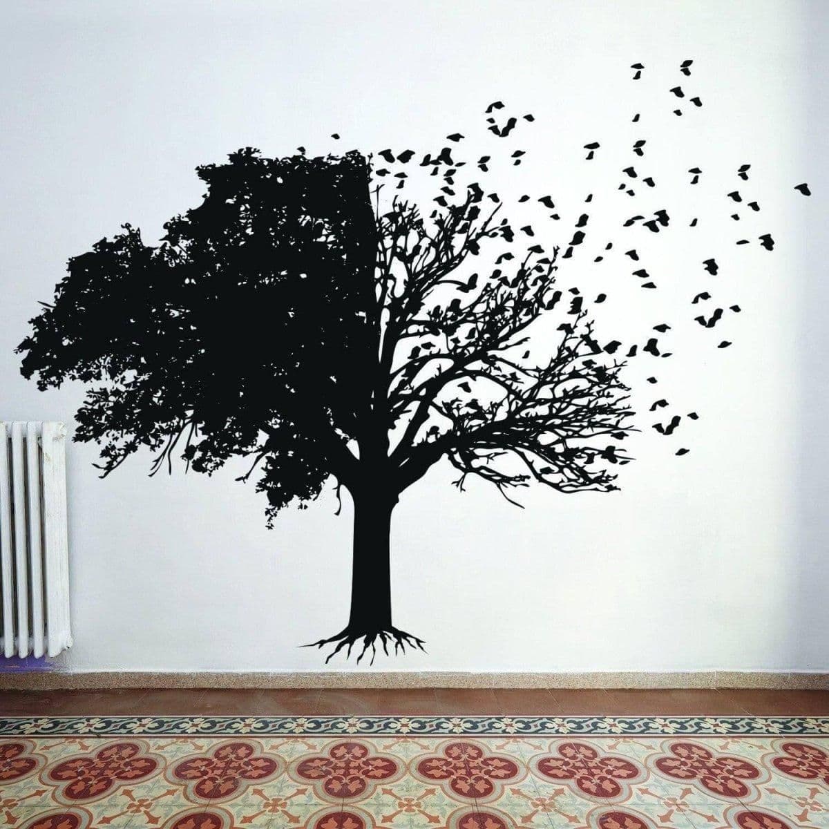 image-Chic Wall Sticker Featuring a Sophisticated Tree Silhouette Design
