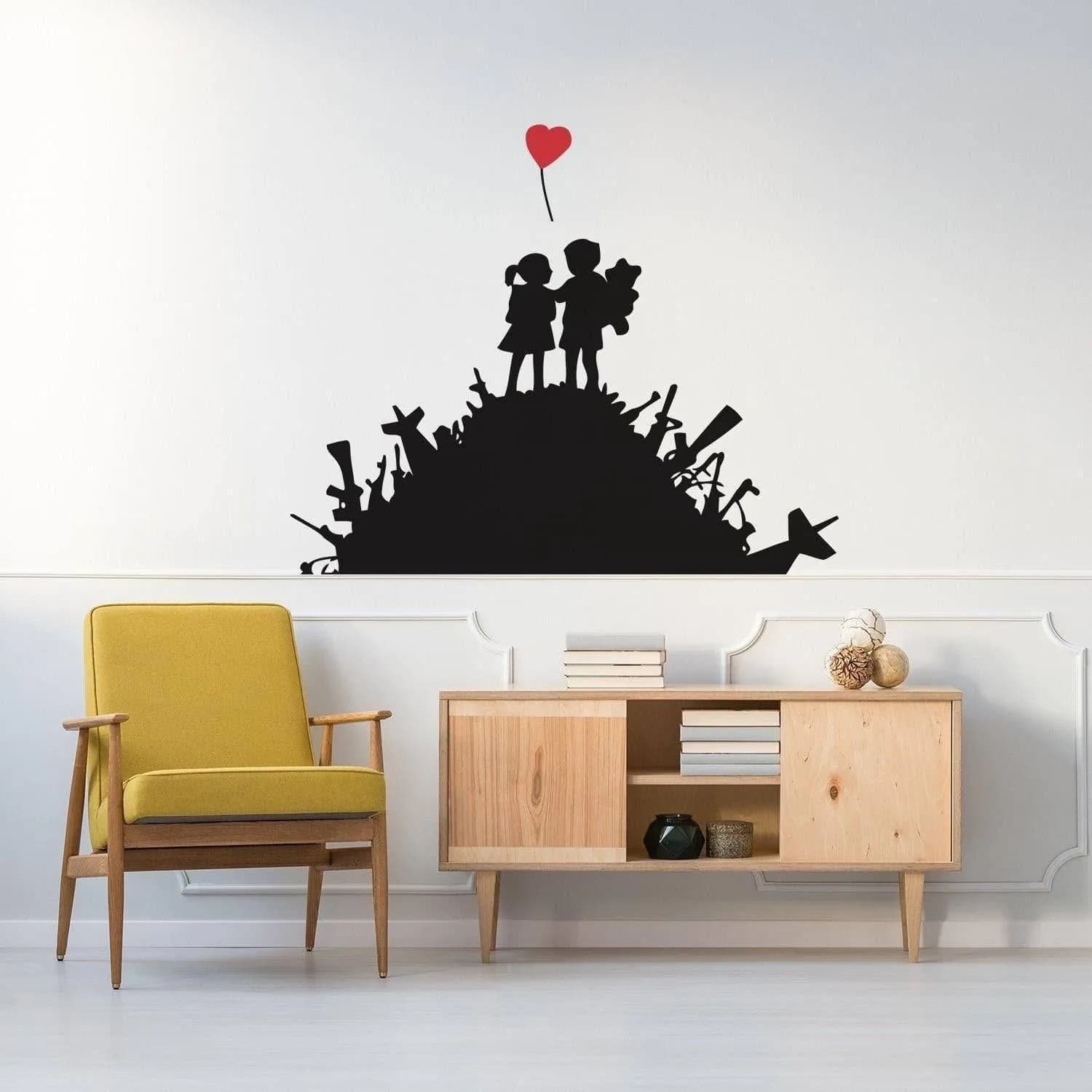 image-Urban Design Wall Decal – Artistic & Contemporary Wall Adhesive Art