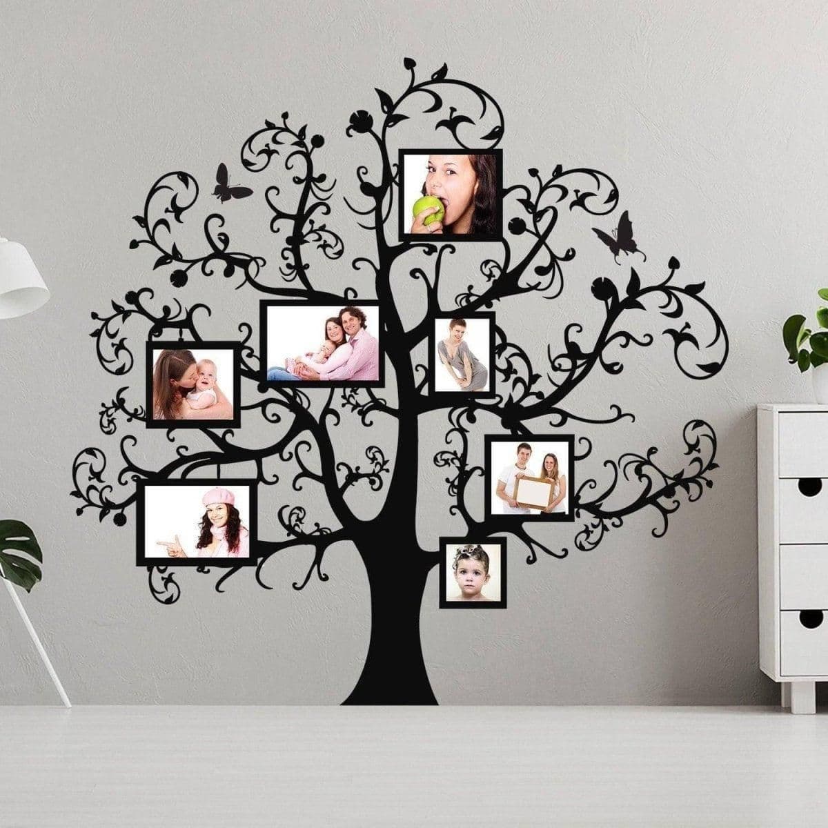 image-Chic Family Tree Wall Sticker Decal for Interior Decoration