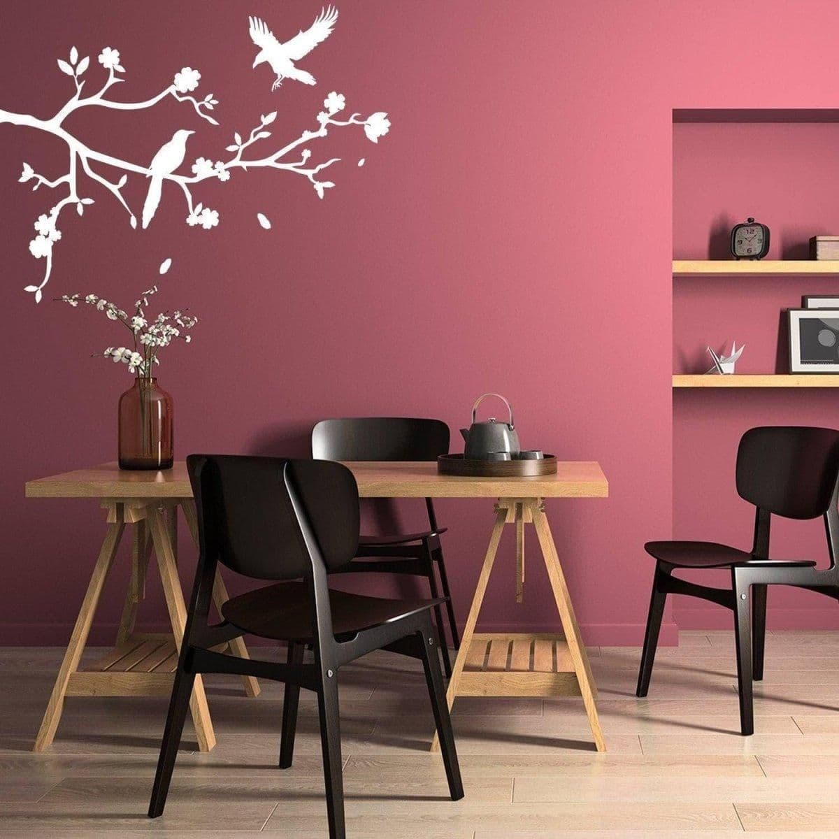 image-Chic Tree Branch Wall Decal - Stylish Wall Art Sticker Decoration