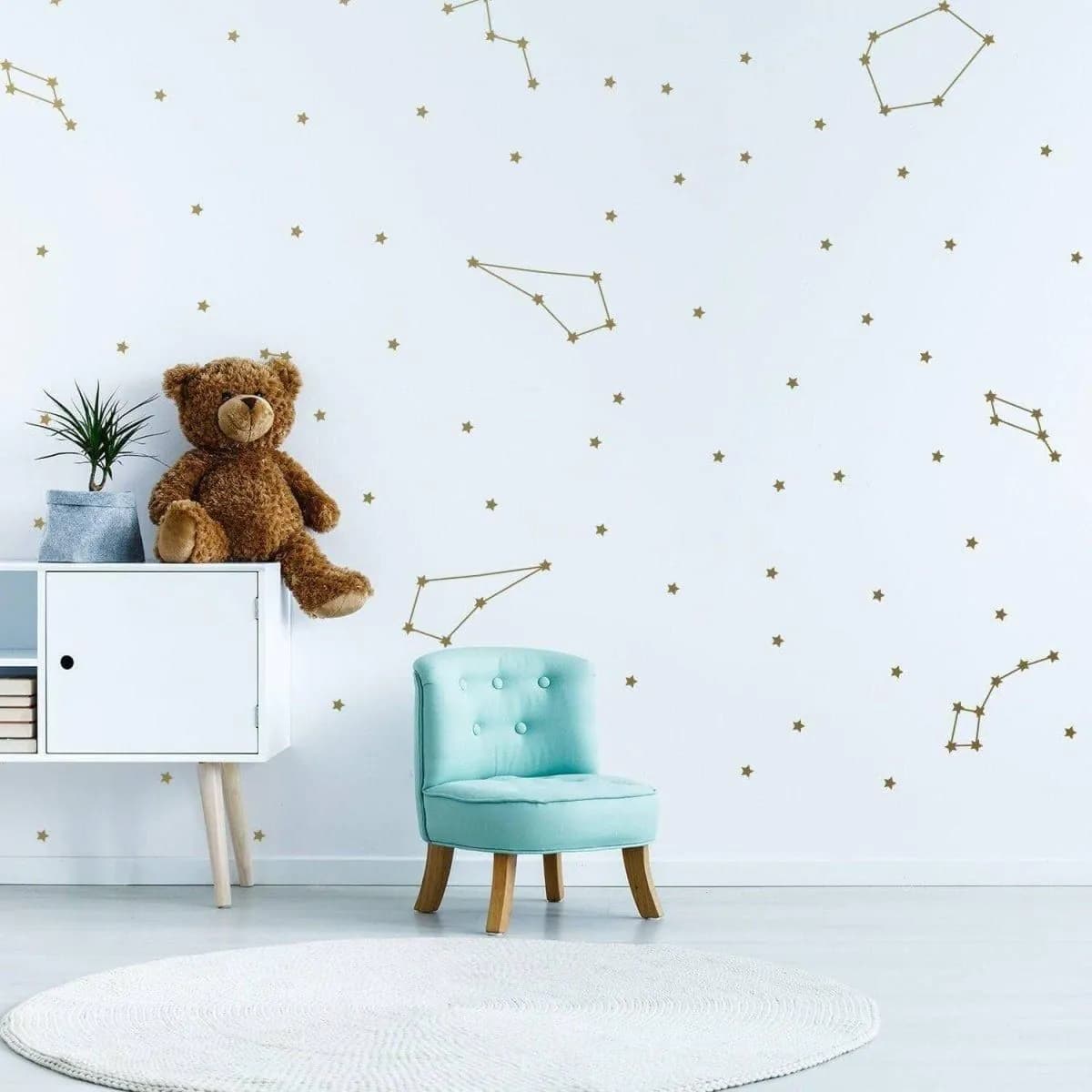 image-Celestial Dreams Themed Vinyl Wall Stickers, Adhesive Decal Art for Walls