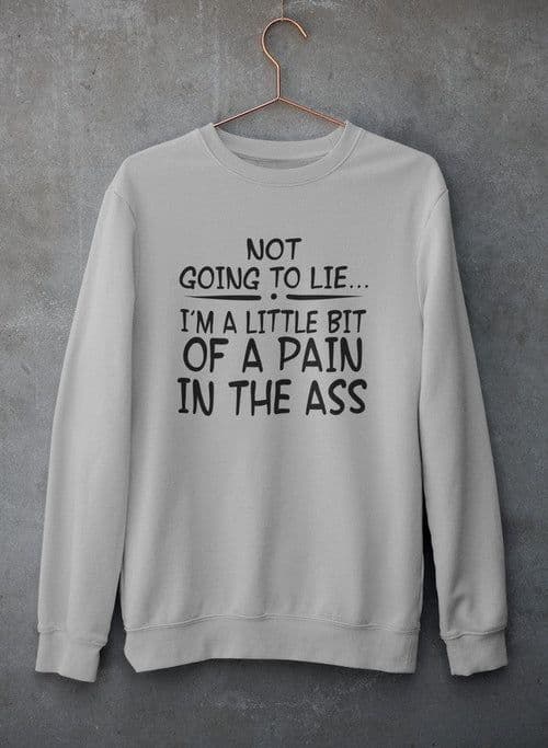 image-Not Going To Lie... Im A Little Bit Of A Pain In The Ass Sweat Shirt