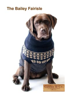 image-The Bailey Fair Isle - Gold on Blue