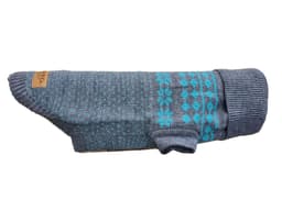 image-The Bailey Fair Isle - Gold on Blue