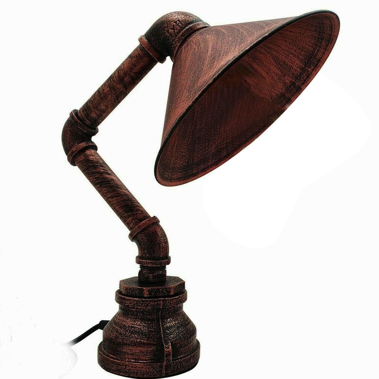 image-LEDSone Desk Pipe Table Lamp Industrial Retro Steampunk Lighting~2812