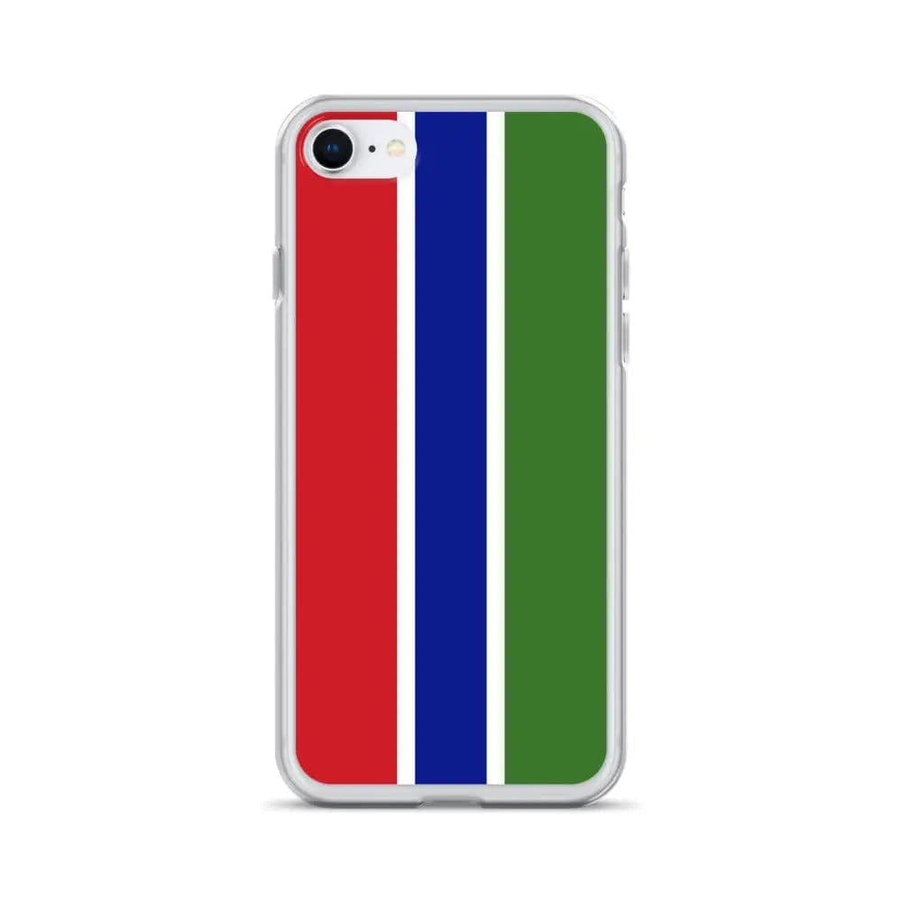 image-Coque iPhone Drapeau de la Gambie – Étui Souple – Résistant et Anticho