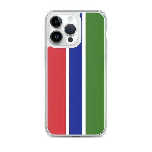 image-Coque iPhone Drapeau de la Gambie – Étui Souple – Résistant et Anticho