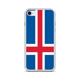 image-Coque iPhone Drapeau de l'Islande – Étui Souple – Résistant et Anticho