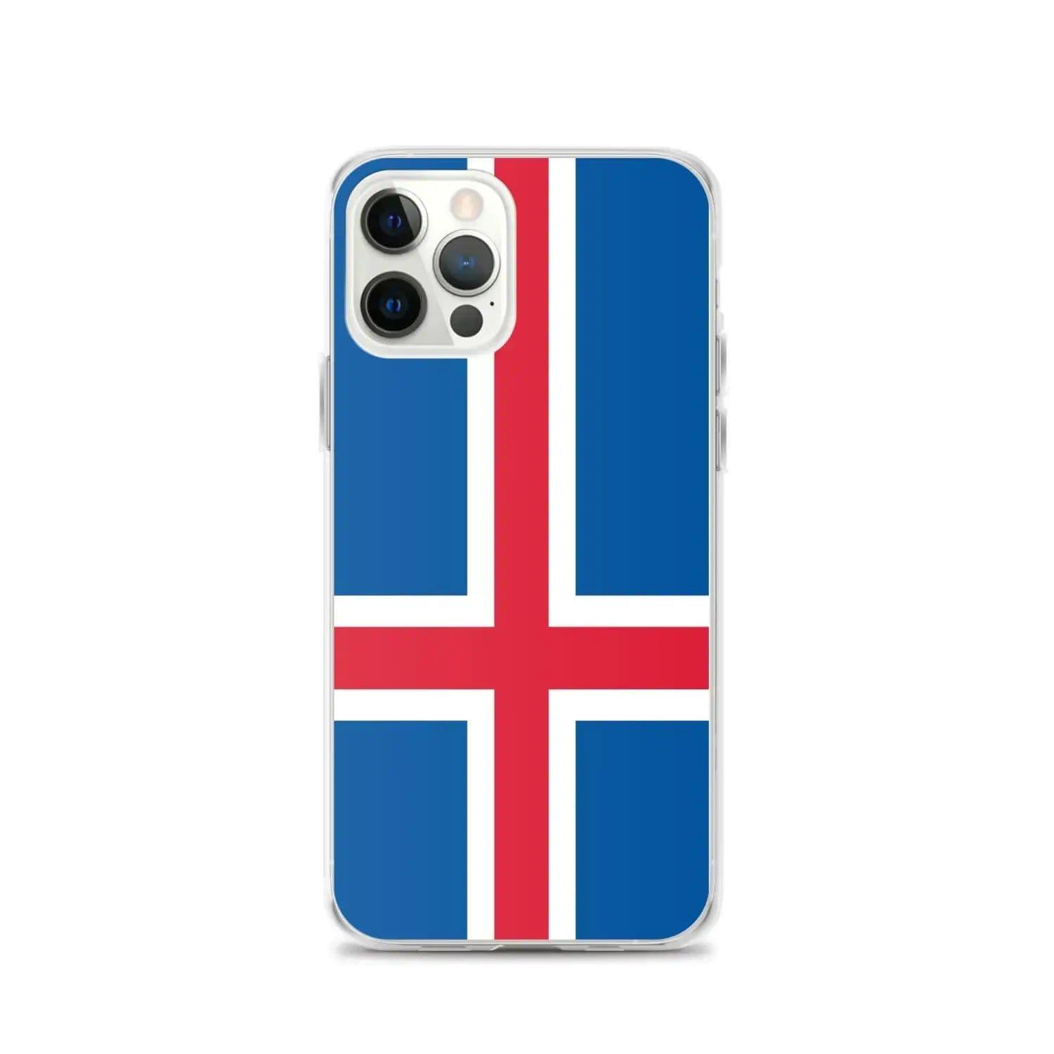 image-Coque iPhone Drapeau de l'Islande – Étui Souple – Résistant et Anticho