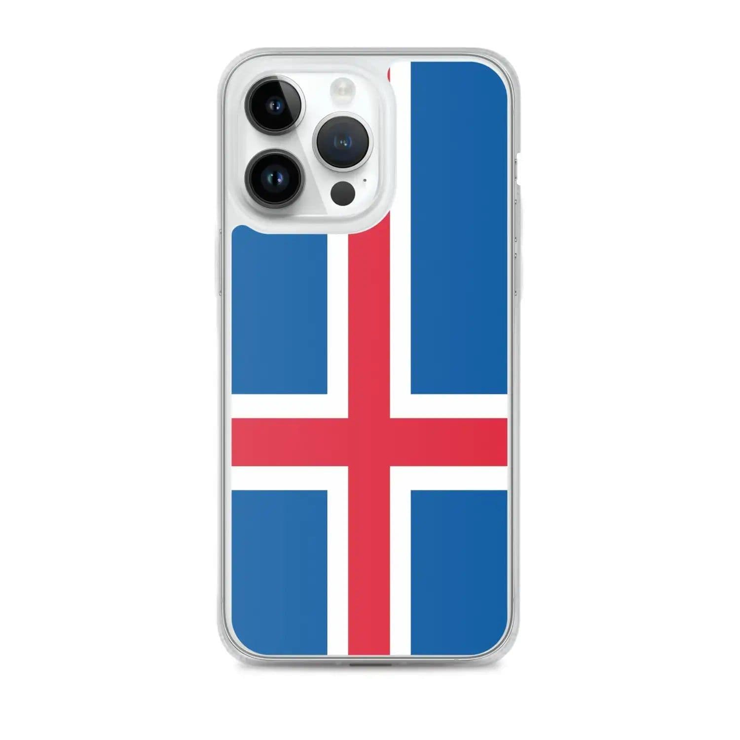 image-Coque iPhone Drapeau de l'Islande – Étui Souple – Résistant et Anticho