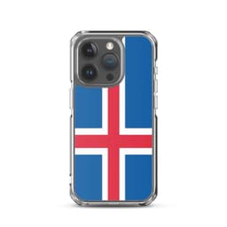 image-Coque iPhone Drapeau de l'Islande – Étui Souple – Résistant et Anticho