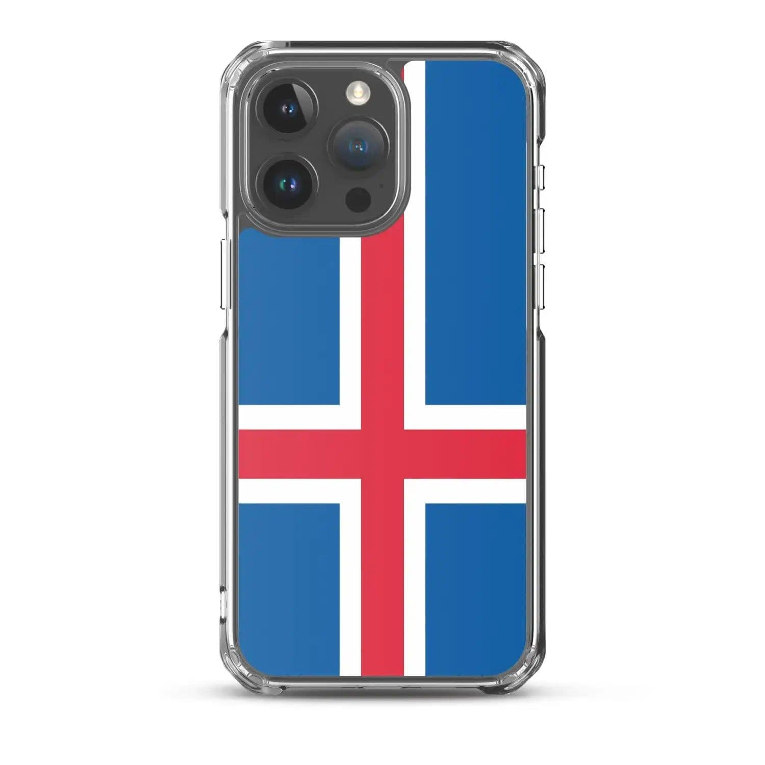 image-Coque iPhone Drapeau de l'Islande – Étui Souple – Résistant et Anticho