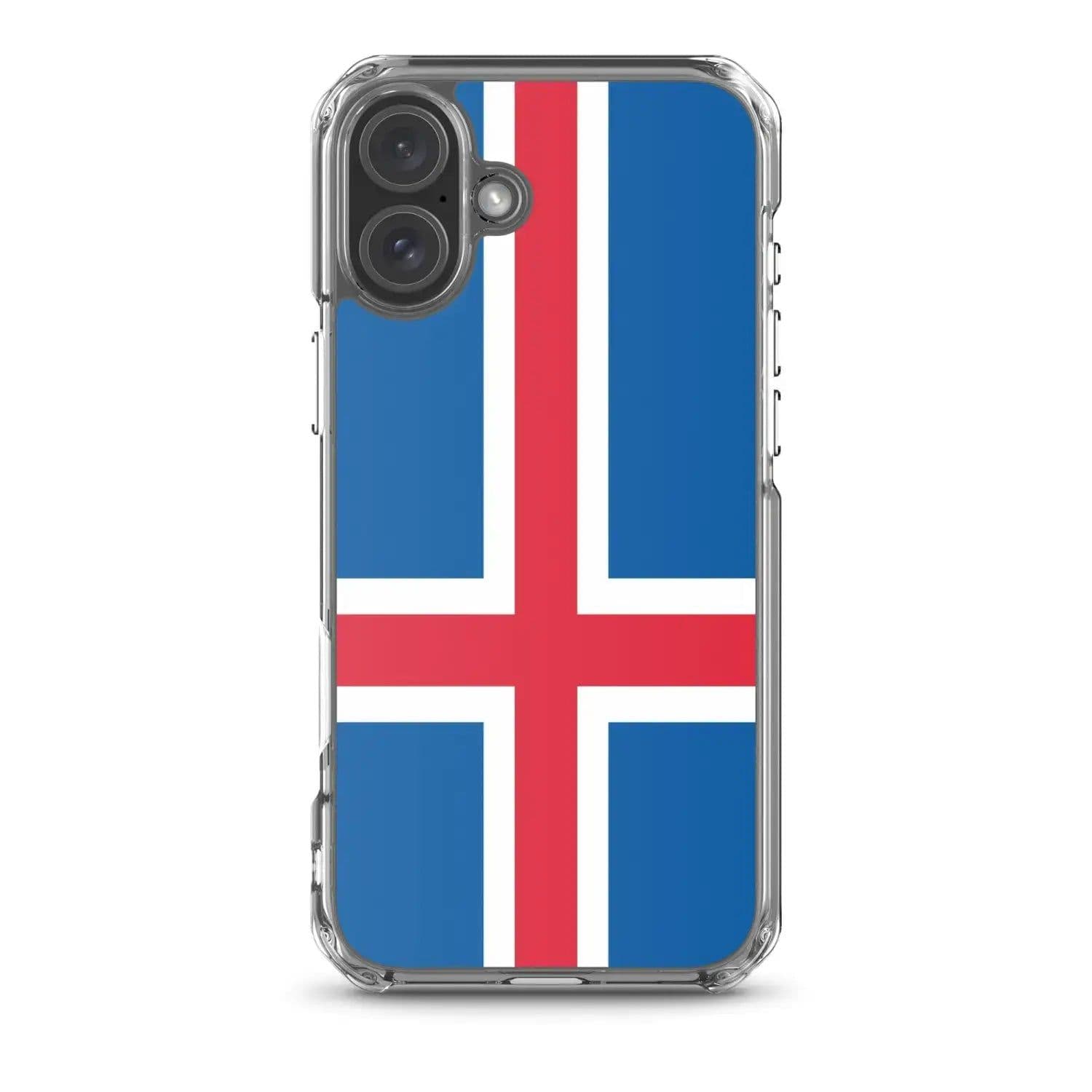 image-Coque iPhone Drapeau de l'Islande – Étui Souple – Résistant et Anticho