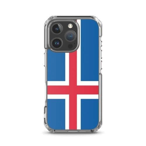 image-Coque iPhone Drapeau de l'Islande – Étui Souple – Résistant et Anticho