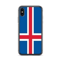 image-Coque iPhone Drapeau de l'Islande – Étui Souple – Résistant et Anticho