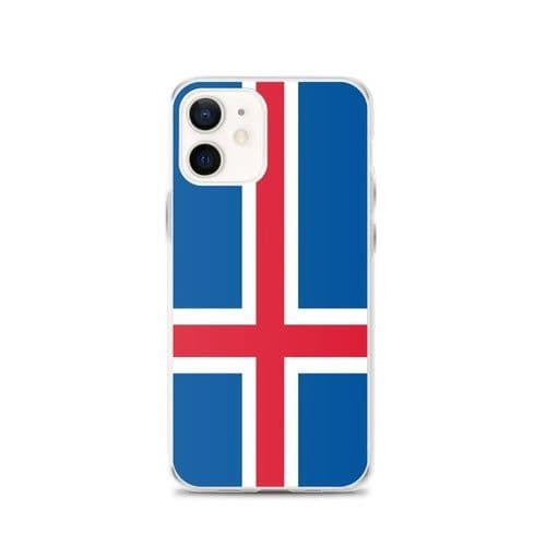 image-Coque iPhone Drapeau de l'Islande – Étui Souple – Résistant et Anticho