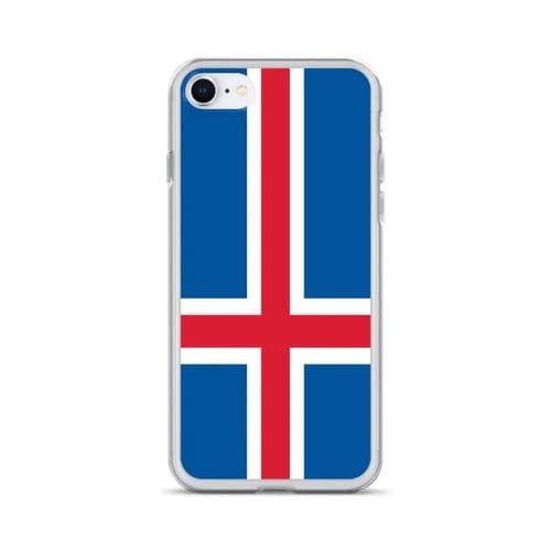 image-Coque iPhone Drapeau de l'Islande – Étui Souple – Résistant et Anticho