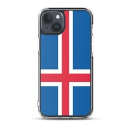 image-Coque iPhone Drapeau de l'Islande – Étui Souple – Résistant et Anticho