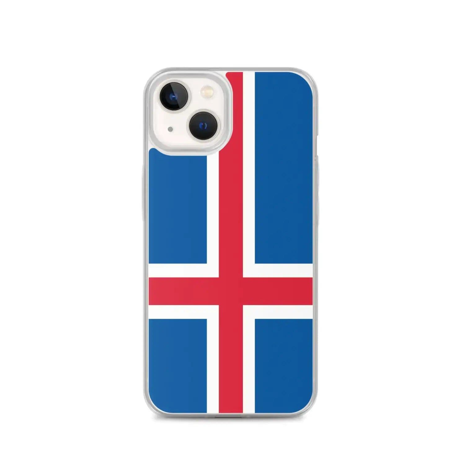 image-Coque iPhone Drapeau de l'Islande – Étui Souple – Résistant et Anticho