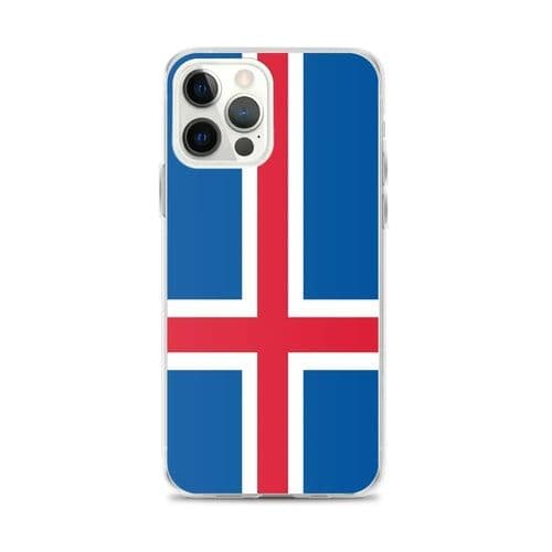 image-Coque iPhone Drapeau de l'Islande – Étui Souple – Résistant et Anticho