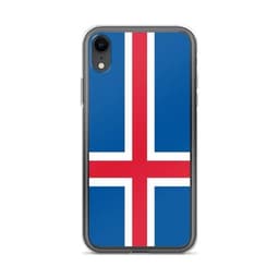 image-Coque iPhone Drapeau de l'Islande – Étui Souple – Résistant et Anticho