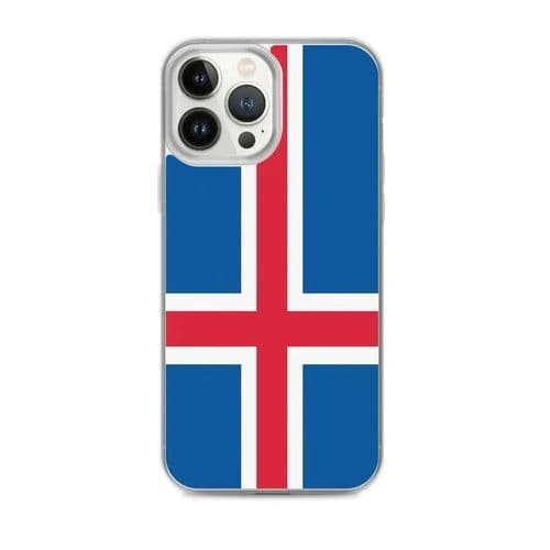 image-Coque iPhone Drapeau de l'Islande – Étui Souple – Résistant et Anticho