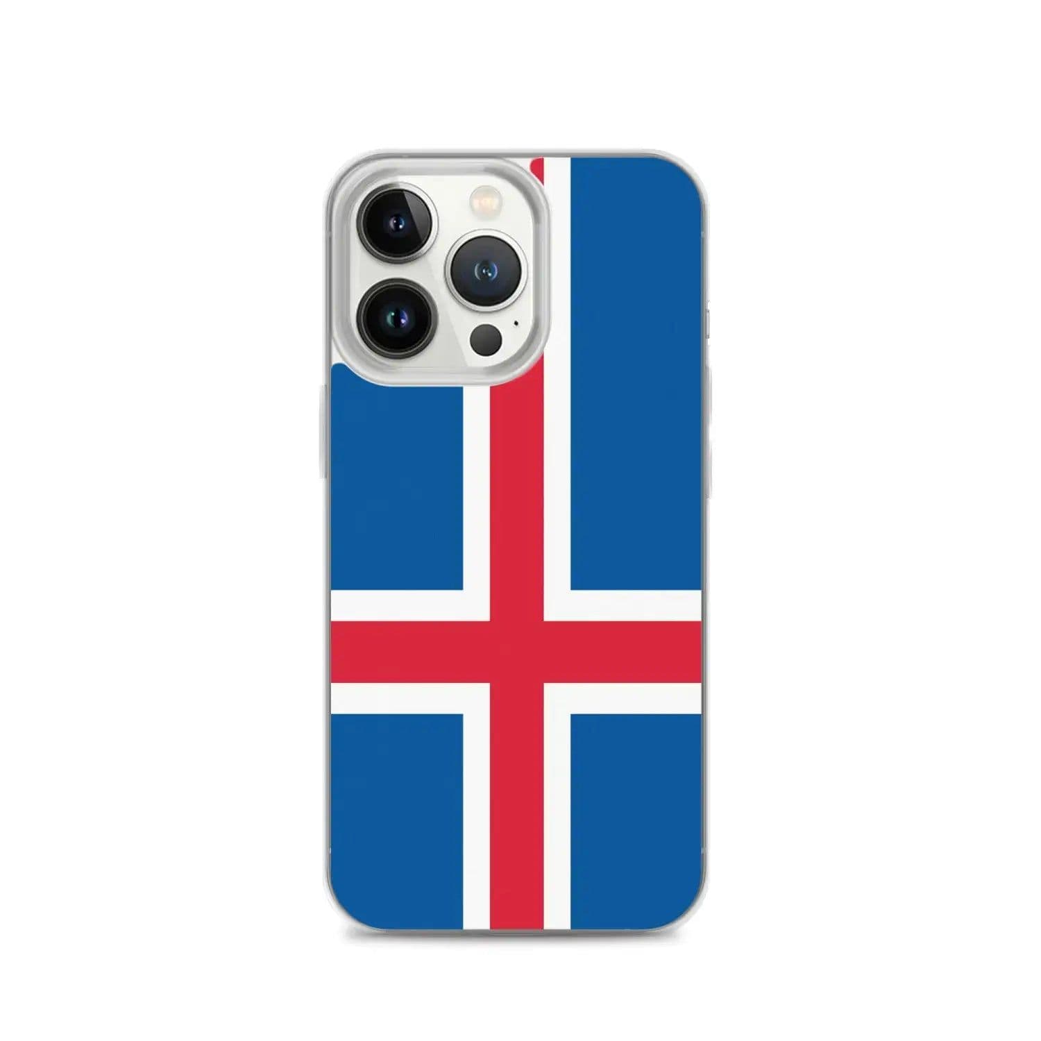 image-Coque iPhone Drapeau de l'Islande – Étui Souple – Résistant et Anticho