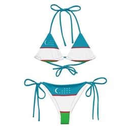 image-Bikini Femme – Drapeau de l'Ouzbékistan – Maillot de Bain 2 Pièces