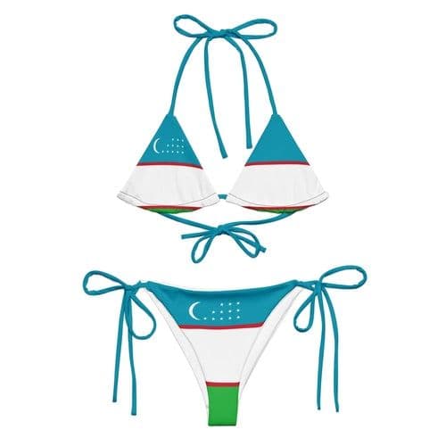 image-Bikini Femme – Drapeau de l'Ouzbékistan – Maillot de Bain 2 Pièces