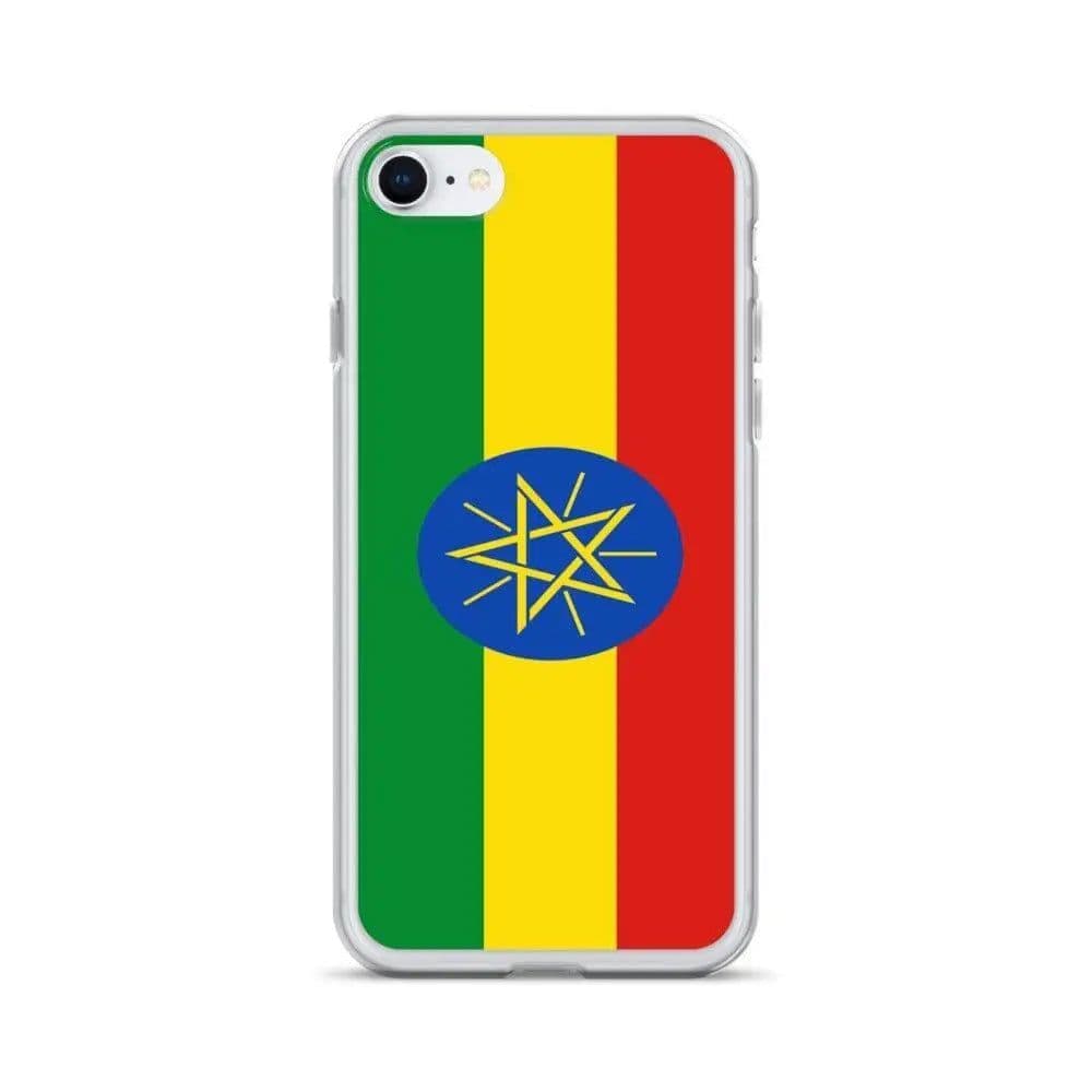 image-Coque iPhone Drapeau de l'Éthiopie – Étui Souple – Résistant et Antich