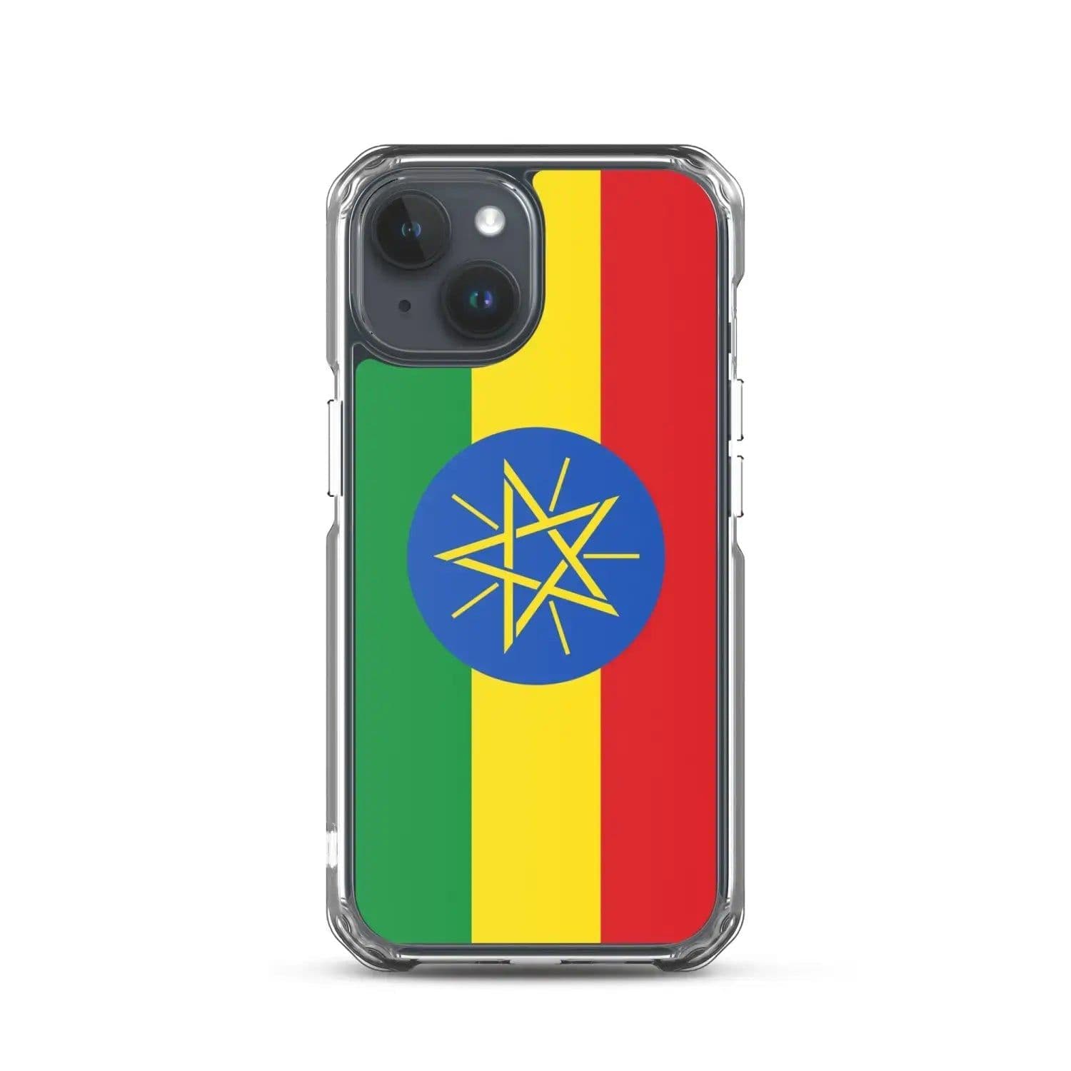 image-Coque iPhone Drapeau de l'Éthiopie – Étui Souple – Résistant et Antich