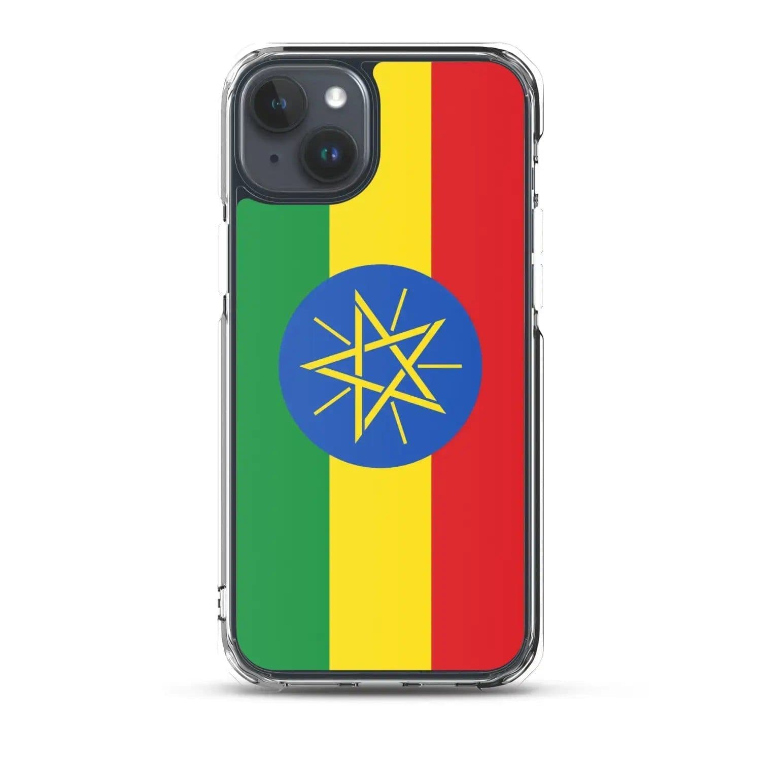 image-Coque iPhone Drapeau de l'Éthiopie – Étui Souple – Résistant et Antich