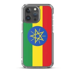 image-Coque iPhone Drapeau de l'Éthiopie – Étui Souple – Résistant et Antich