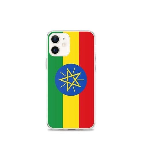 image-Coque iPhone Drapeau de l'Éthiopie – Étui Souple – Résistant et Antich