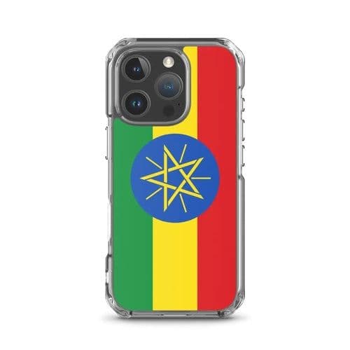 image-Coque iPhone Drapeau de l'Éthiopie – Étui Souple – Résistant et Antich