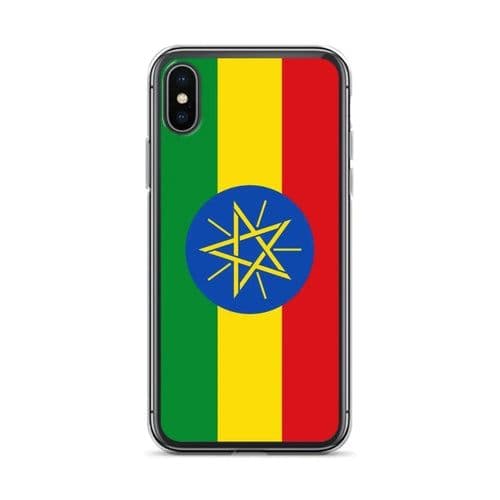 image-Coque iPhone Drapeau de l'Éthiopie – Étui Souple – Résistant et Antich