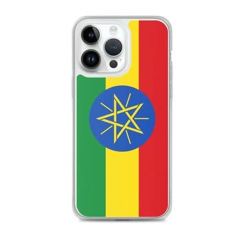image-Coque iPhone Drapeau de l'Éthiopie – Étui Souple – Résistant et Antich