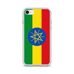 image-Coque iPhone Drapeau de l'Éthiopie – Étui Souple – Résistant et Antich