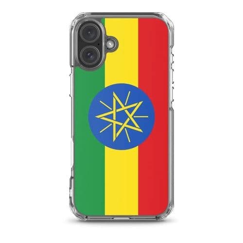 image-Coque iPhone Drapeau de l'Éthiopie – Étui Souple – Résistant et Antich