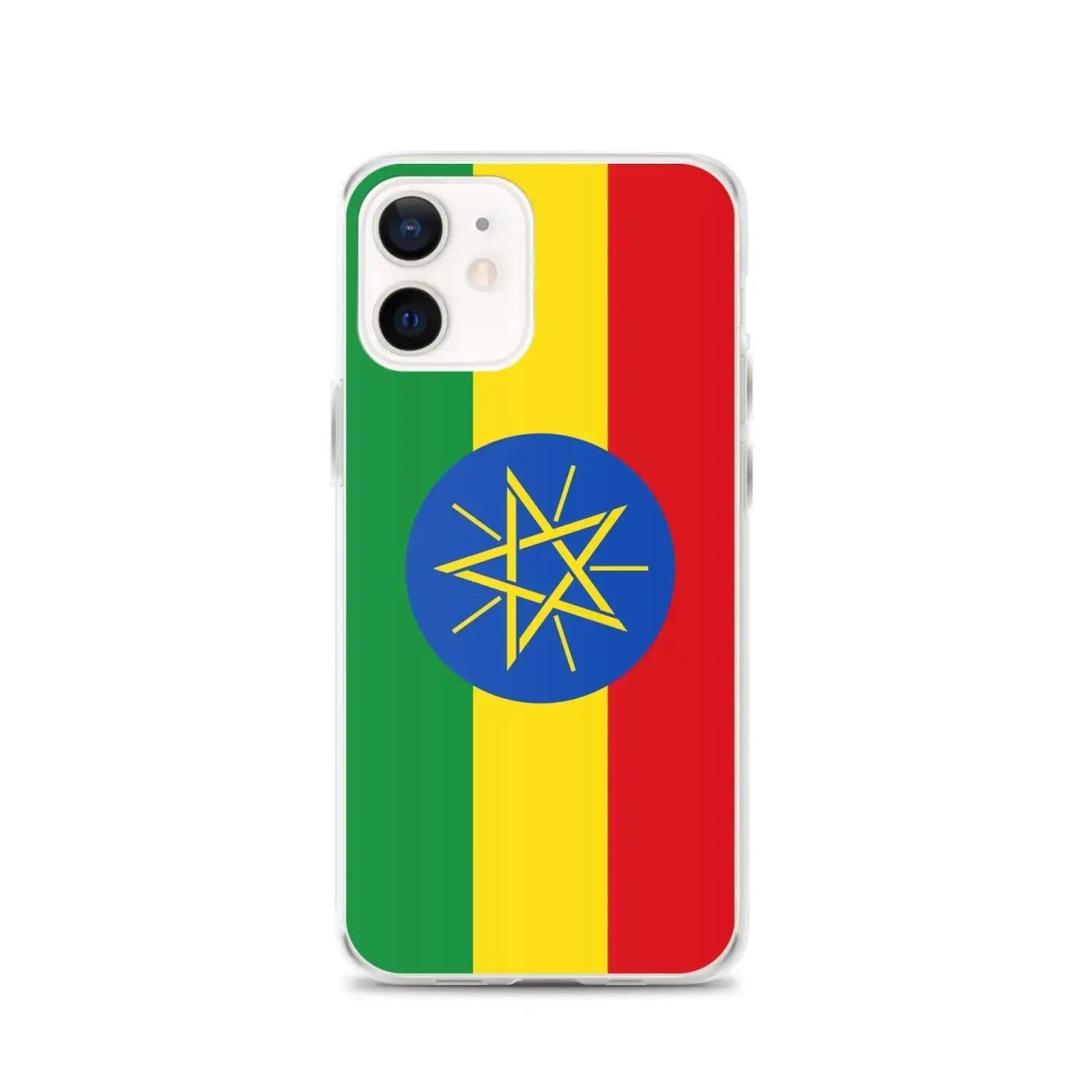 image-Coque iPhone Drapeau de l'Éthiopie – Étui Souple – Résistant et Antich