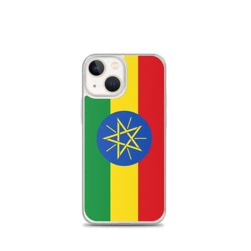 image-Coque iPhone Drapeau de l'Éthiopie – Étui Souple – Résistant et Antich