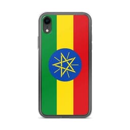 image-Coque iPhone Drapeau de l'Éthiopie – Étui Souple – Résistant et Antich