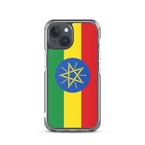 image-Coque iPhone Drapeau de l'Éthiopie – Étui Souple – Résistant et Antich