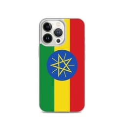 image-Coque iPhone Drapeau de l'Éthiopie – Étui Souple – Résistant et Antich