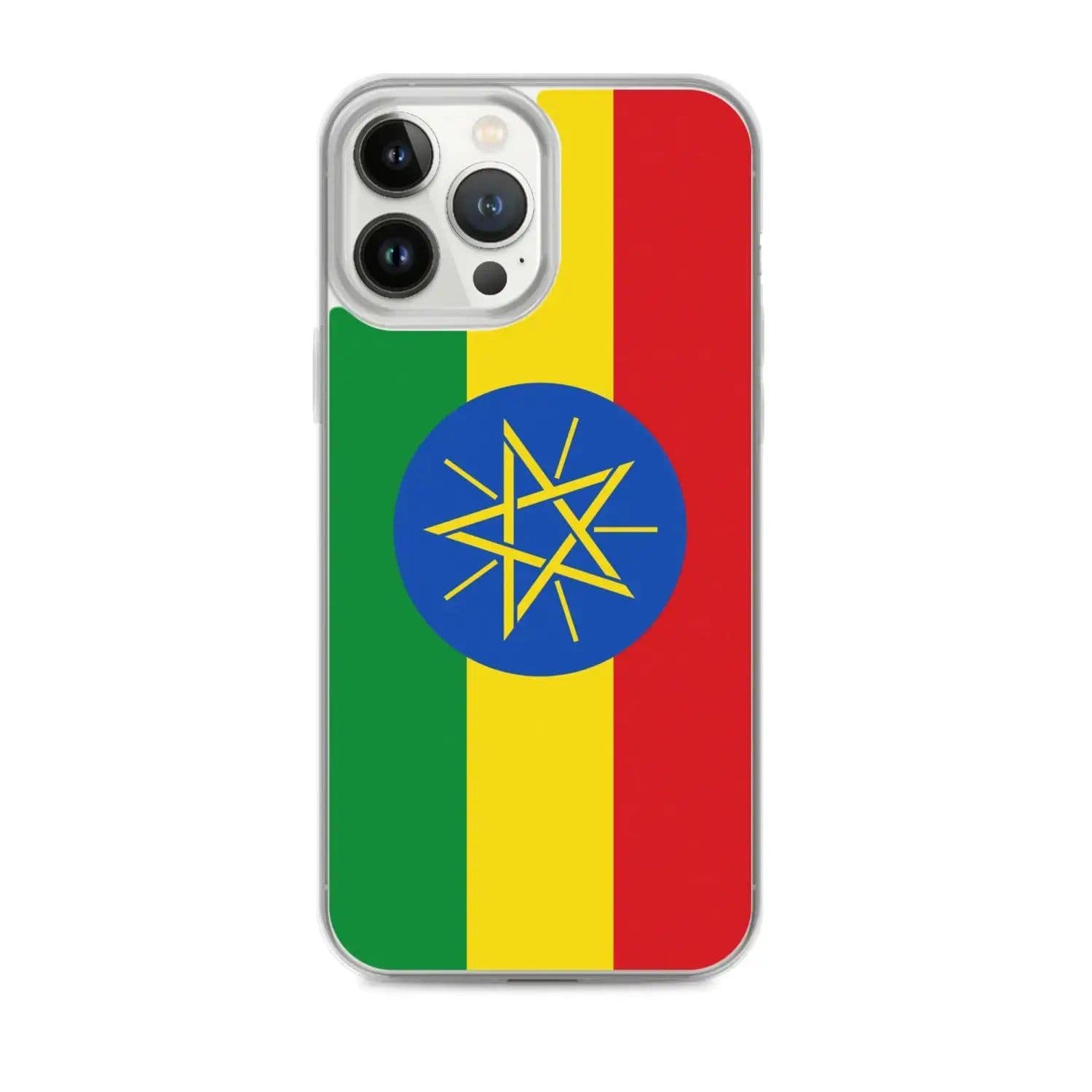 image-Coque iPhone Drapeau de l'Éthiopie – Étui Souple – Résistant et Antich