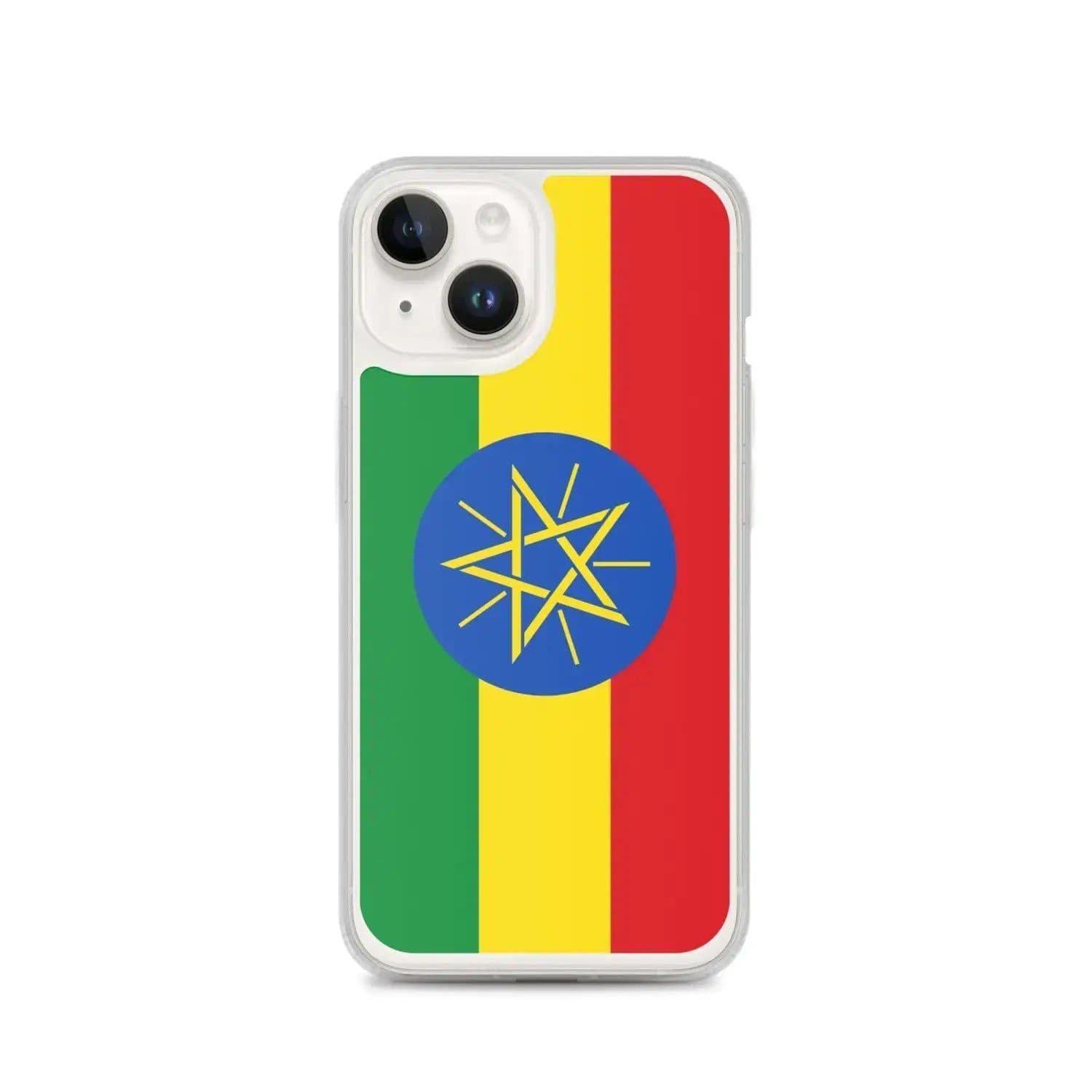 image-Coque iPhone Drapeau de l'Éthiopie – Étui Souple – Résistant et Antich