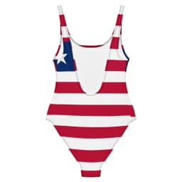 image-Maillot de Bain Femme – Drapeau du Liberia – 1 Pièce