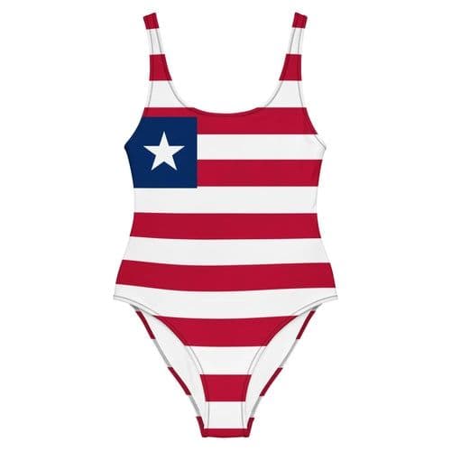 image-Maillot de Bain Femme – Drapeau du Liberia – 1 Pièce